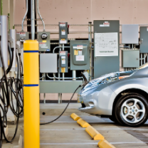 Electric car charging station