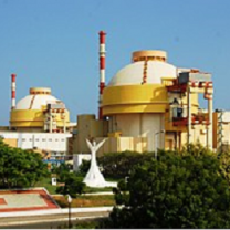 Strange round topped factory looking buildings