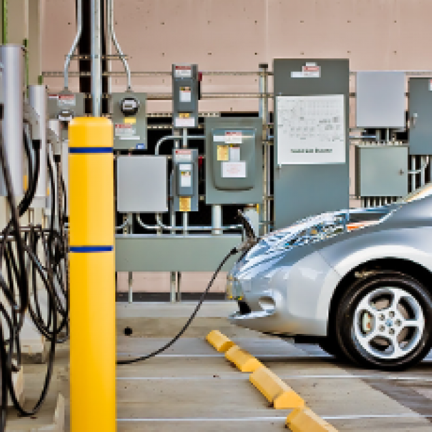 Electric car charging station