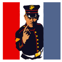 A Marine recruitng poster