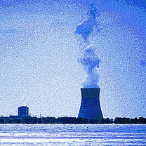 Nuke plant spewing smoke