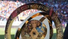  The Club World Cup trophy at the Radès Olympic Stadium 